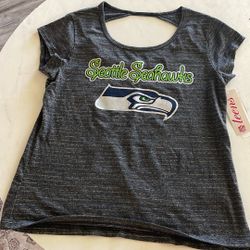 XL Seahawks Shirt Grey
