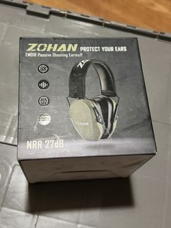 ZOHAN EM018 Shooting Ear Protection Noise Cancelling 2 Pair Muffs NRR 27dB Black New