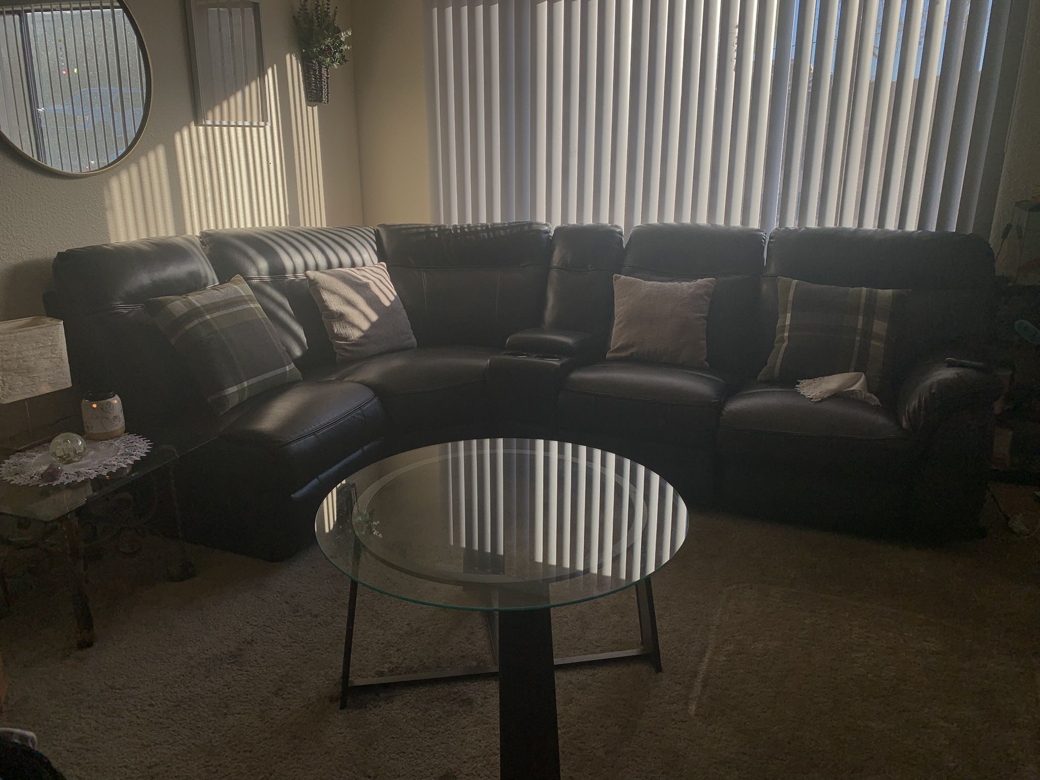 Glass Coffee And Side Table