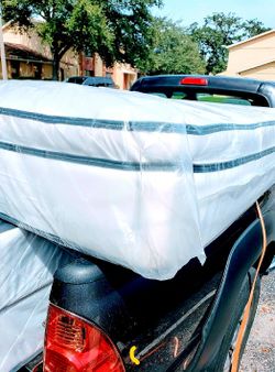 King new thick pillow top bed can deliver