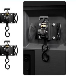 Rotating Retractable Ratchet Straps Compatible With Ford F150 F250 F350 F450 Accessories 2015–2026 Tie Down Straps With Swivel Ratchet Heavy Duty Truc