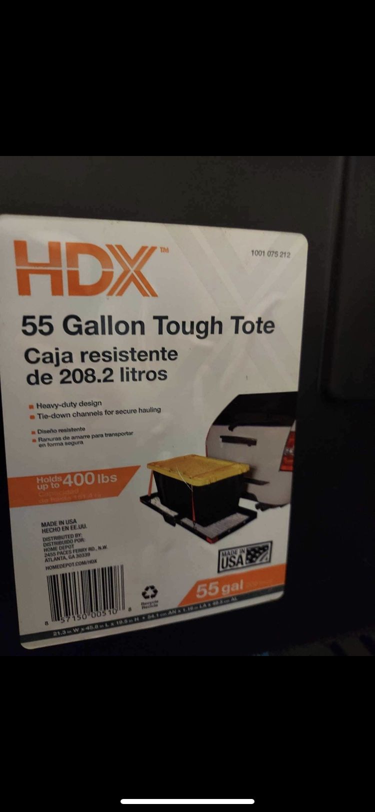 One Storage Bins 55 Gallon 