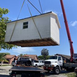Sheds Relocated , Movemo Casita De Patio Container Rv Trailer Crane Available 