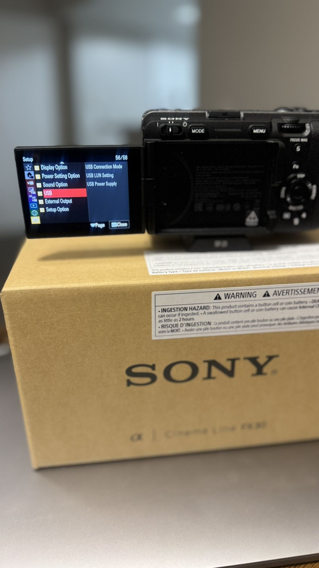 Sony FX30 Cinema camera open box