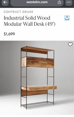 West Elm Industrial Mango Wood Desk