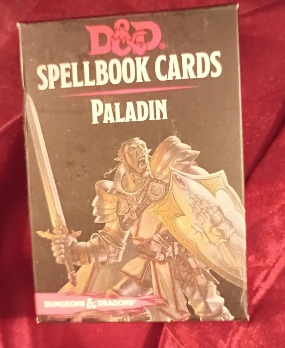 Dungeons And Dragons Spell book Cards Paladin