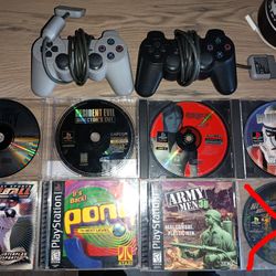PS1 Games Lot & Controllers