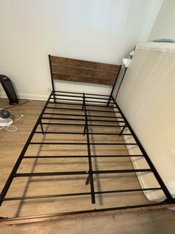 Full Bed Frame with Headboard