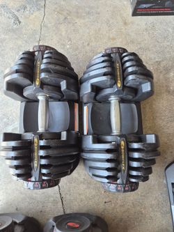 Pair of bowflex Dumbbells 90lbs