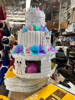 Custom disney three tier pinata with balls