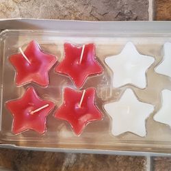 Partylite star shaped candles F1202 NIB 