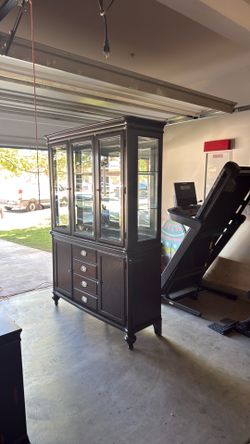 Lighted China hutch