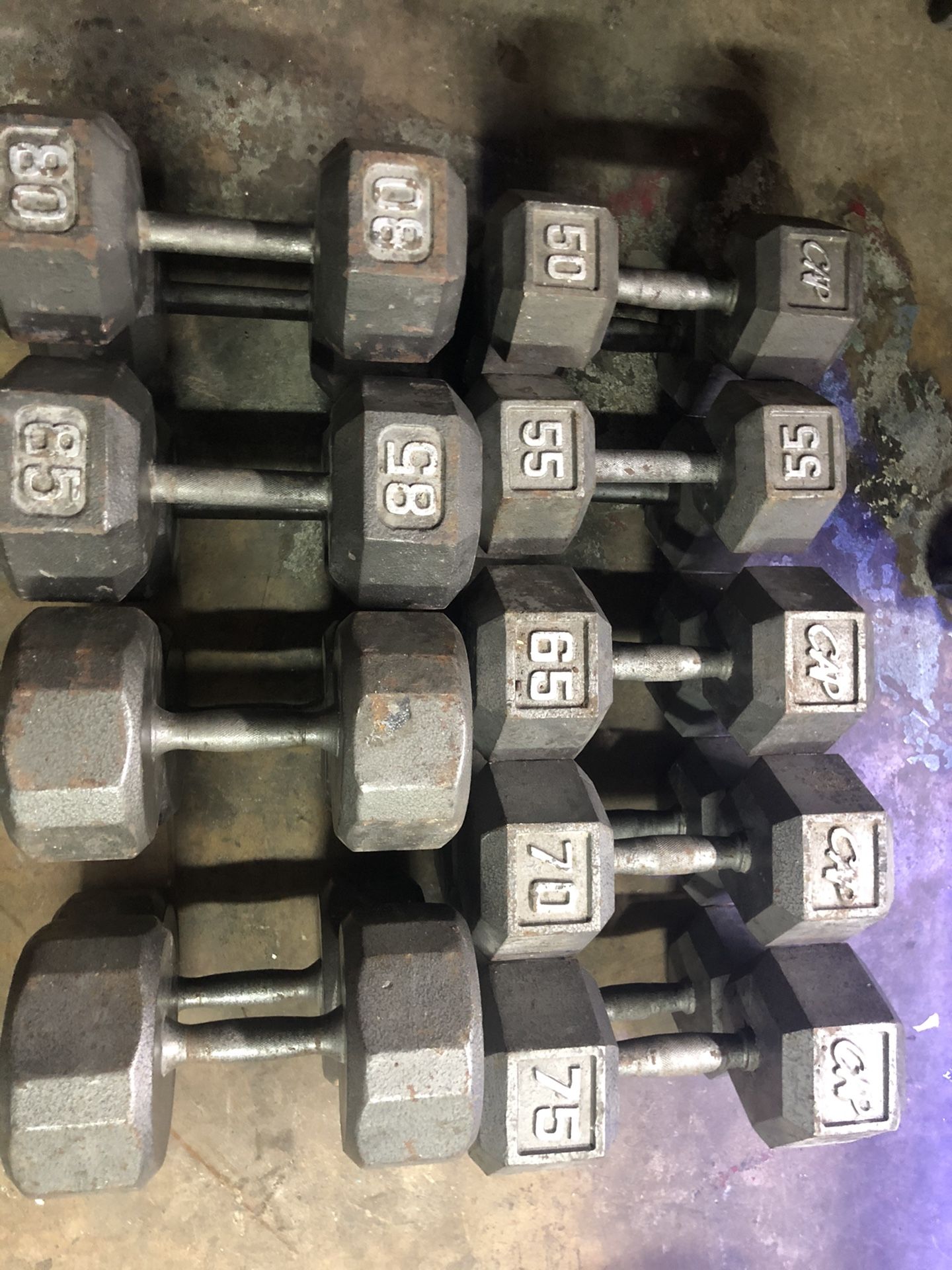 Dumbbell free weight 50-95 lbs