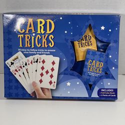 Card Tricks Set W/ Book & 2 Decks of Cards