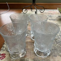 Vintage Cut Glass Water Glasses