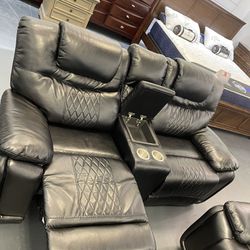 Memorial Day Sale Going On Now. Santiago Black Leather Reclining Sofa And Loveseat Set $899. Easy Finance Option. Same-Day Delivery.