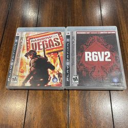 PS3: TOM CLANCY’S RAINBOWSIX VEGAS & TOM CLANCY’S RAINBOWSIX VEGAS 2☀️☀️☀️