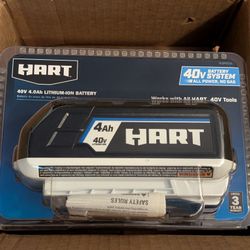 New Hart 40v 4a Lithium Ion Battery 