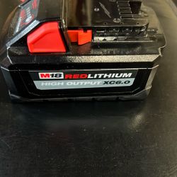 Milwaukee 6.0 High Out Put Battery New 