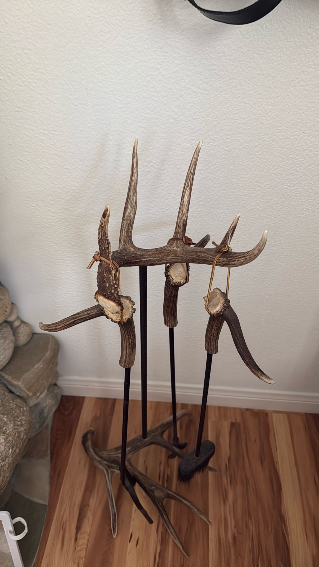 Deer Antler Fireplace Set