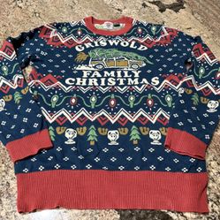 Christmas Vacation Griswold Family Christmas Sweater Unisex Like New Size Medium Adult