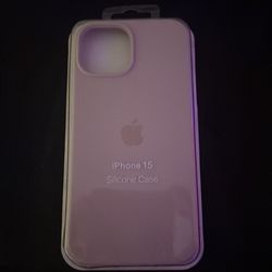 Light pink iPhone 15 silicone case