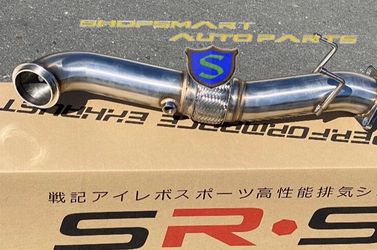 SRS EXHAUST DOWN PIPE CATLESS FOR 2013 FORD FOCUS ST 2.0L 3" 2014 2015 2016 2017 2018 2019 13 14 15 16 17 18 19