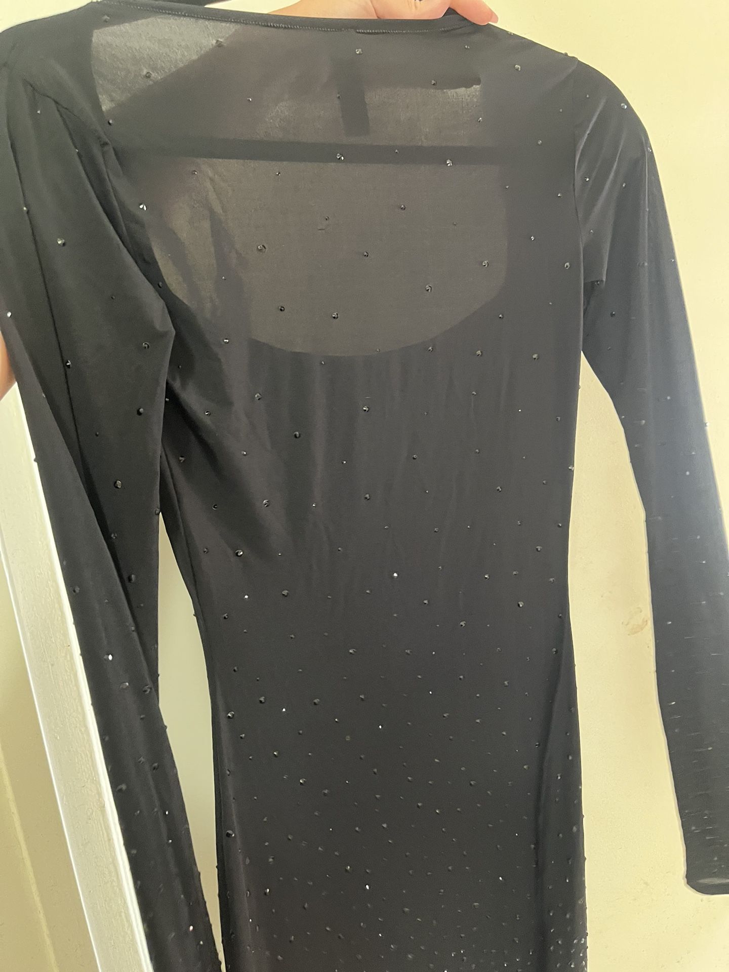 SKIMS Jelly Sheer Rhinestone Dress