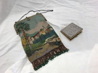 Antique beaded purse
