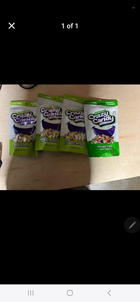 Crazy candy dried candy total 4