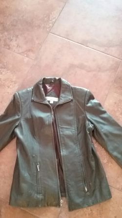 leather ladies jacket size6