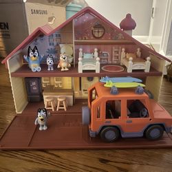 Bluey Place House And Car