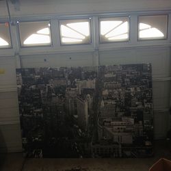 Black and white large NYC city photo