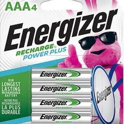 Energizer Rechargeable AAA Batteries 4pk