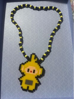 Teletubbies PERLER Kandi necklace festival raves