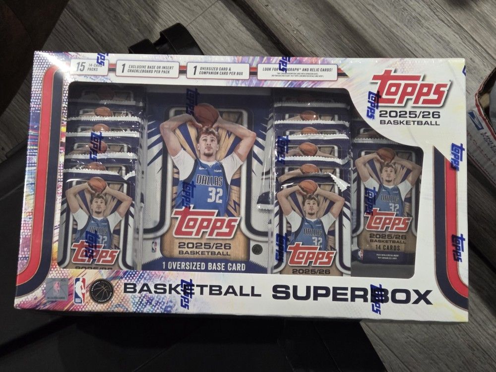 Topps 2025-26 Basketball Superbox..new!! Unopened