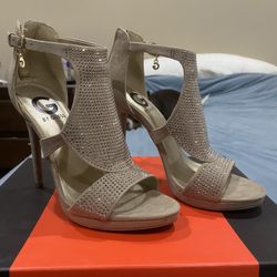 Guess Tan Glam Heels