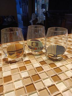 Star Wars Stemless Wine Glasses Set of 3