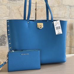 Michael Kors Manhattan Tote Bag with Wallet NEW matching