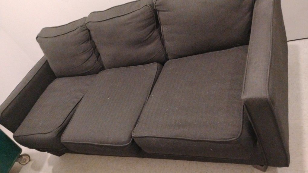 Blk Fabric Sofa / Couch