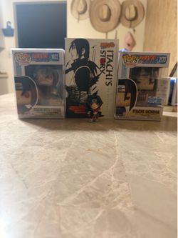Naruto bundle funko pops and books