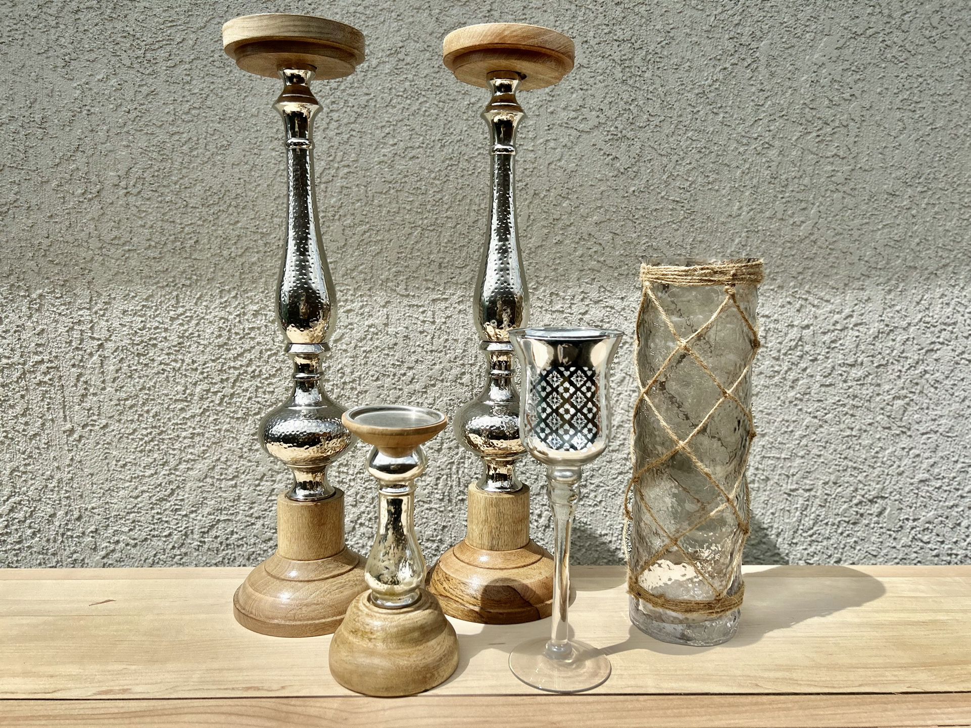5-piece Candle Holder Lot (all for $25)