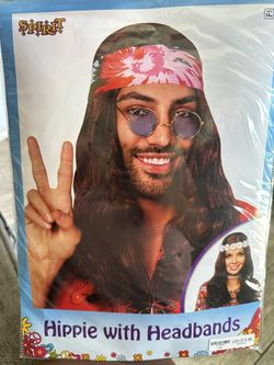 Halloween Hippie Wig With Headbands