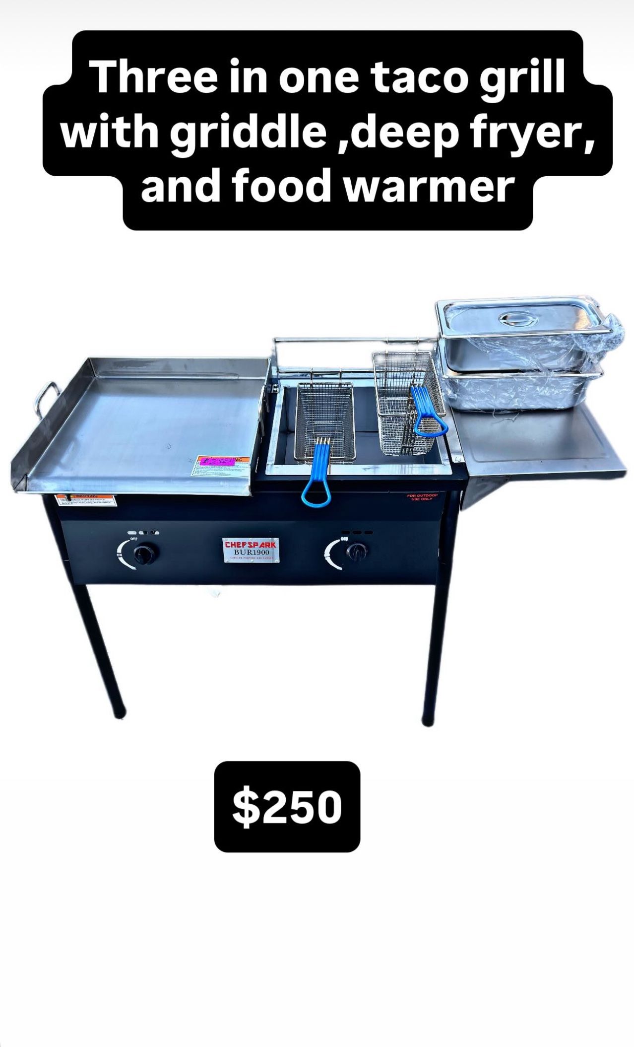 New Taco Cart/ New Griddles With Fryers