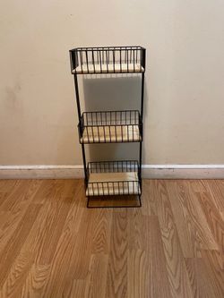 Small Metal And Wood Shelves/ Read Description