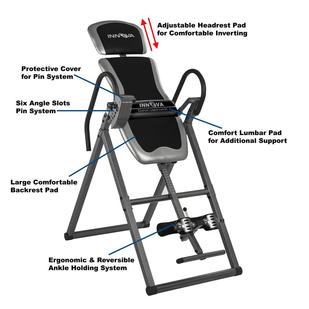 Innova Heavy Duty Fitness Inversion Therapy Table (ITX9600) Gray