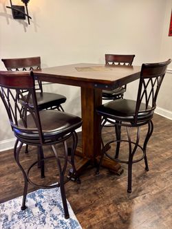High Top Pub Table and Chairs