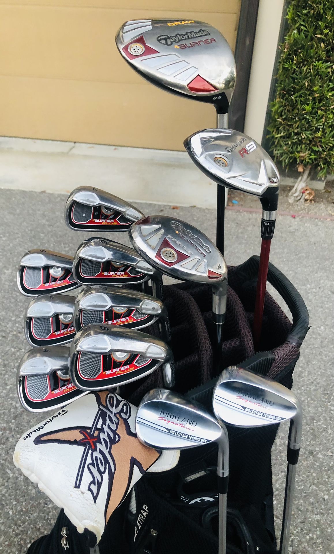Taylormade Burner Golf Set 4, 6-PW, AW with Steel Shafts, Taylormade Driver