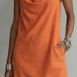 Women’s Orange Casual Dress