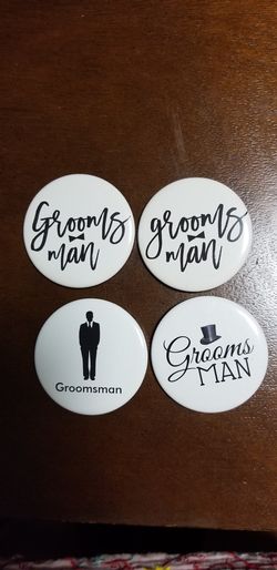 Grooms man buttons